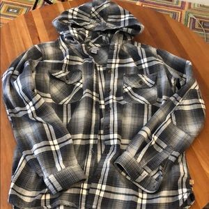 CARHARTT hooded flannel